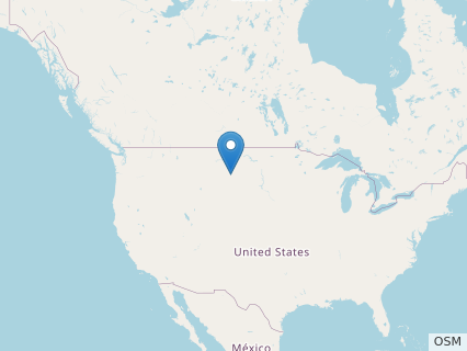 Locations where Infernodrakon fossils were found.