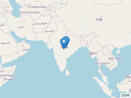 Locations where Isisaurus fossils were found.