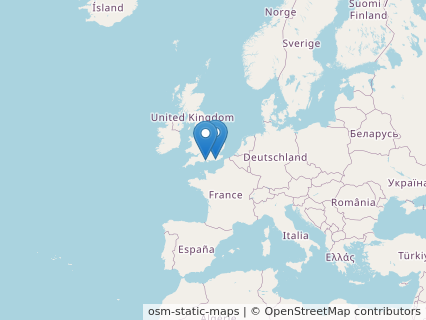 Locations where Iuticosaurus fossils were found.