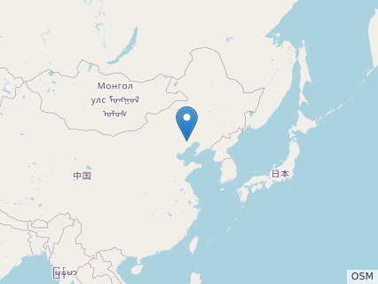 Locations where Jianchangopterus fossils were found.