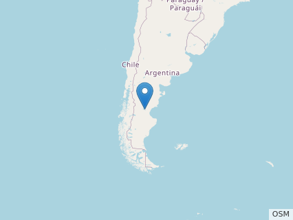 Locations where Joaquinraptor fossils were found.