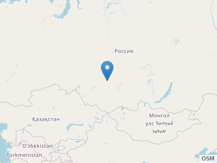 Locations where Kiyacursor fossils were found.