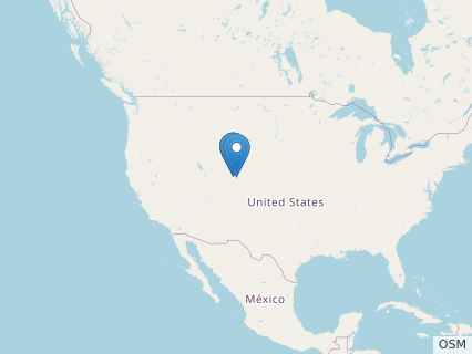 Locations where Kwanasaurus fossils were found.