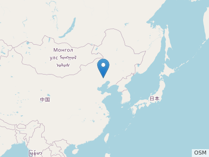 Locations where Liaoningopterus fossils were found.