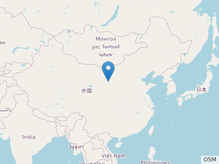 Locations where Lingwulong fossils were found.