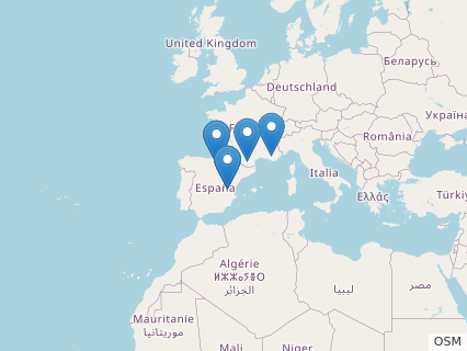 Locations where Lirainosaurus fossils were found.