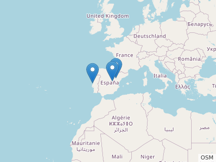 Locations where Lisboasaurus fossils were found.