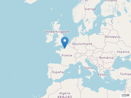 Locations where Lophostropheus fossils were found.