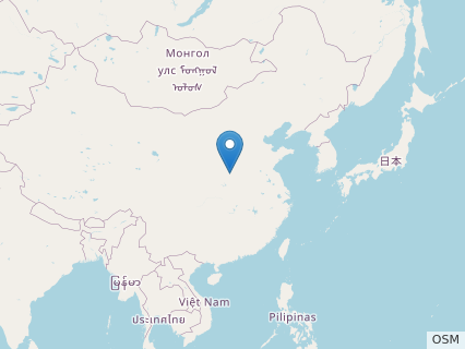 Locations where Luoyanggia fossils were found.