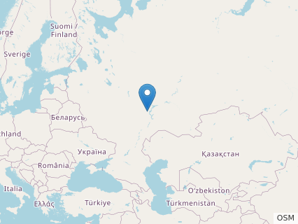 Locations where Luskhan fossils were found.