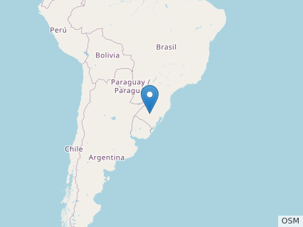 Locations where Macrocollum fossils were found.