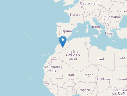 Locations where Manemergus fossils were found.