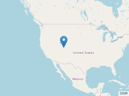 Locations where Martharaptor fossils were found.