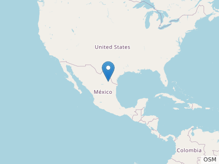 Locations where Mauriciosaurus fossils were found.