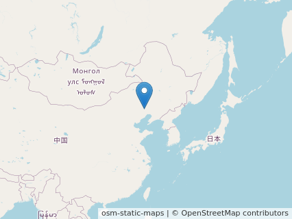 Locations where Meilifeilong fossils were found.