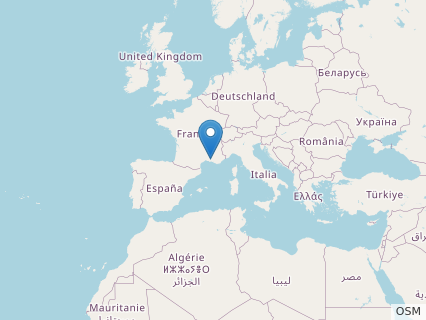 Locations where Mistralazhdarcho fossils were found.