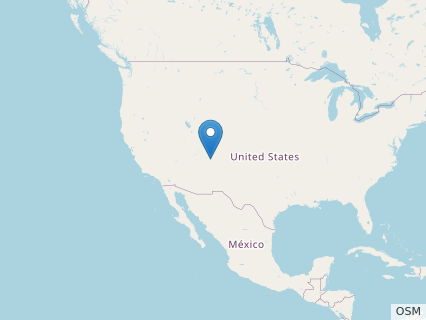 Locations where Naashoibitosaurus fossils were found.