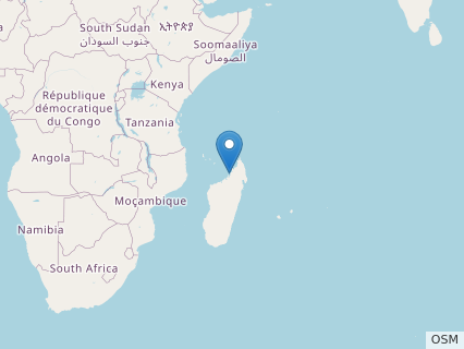 Locations where Narindasaurus fossils were found.