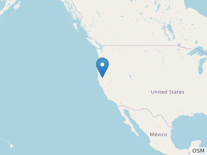 Locations where Nectosaurus fossils were found.