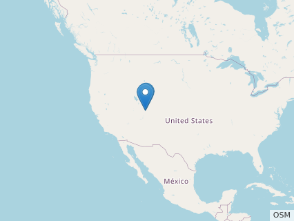 Locations where Nedcolbertia fossils were found.