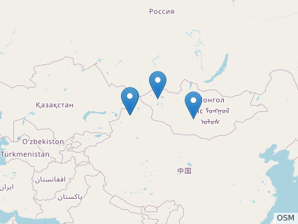 Locations where Noripterus fossils were found.