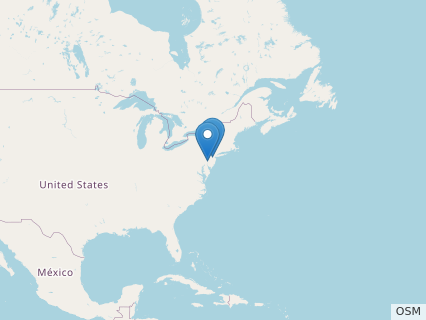 Locations where Ornithotarsus fossils were found.