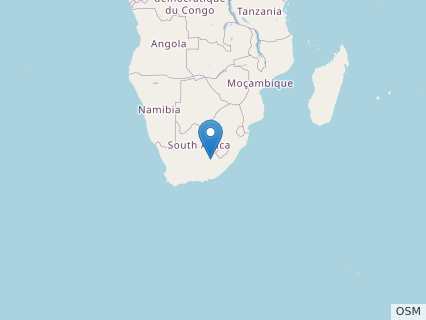 Locations where Orosaurus fossils were found.