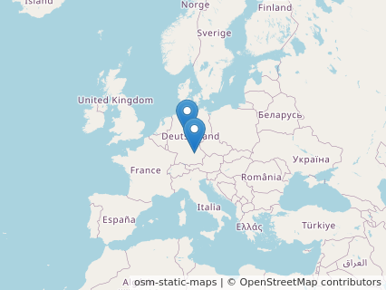 Locations where Ostromia fossils were found.
