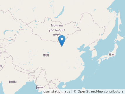 Locations where Otogopterus fossils were found.