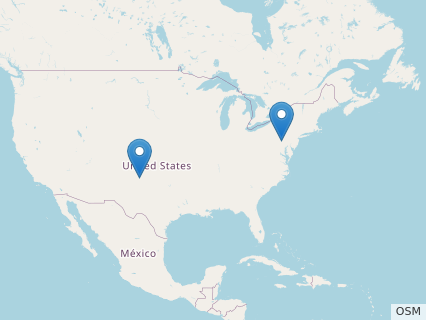 Locations where Palaeoctonus fossils were found.