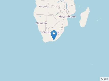 Locations where Paranthodon fossils were found.