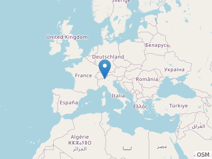 Locations where Peteinosaurus fossils were found.