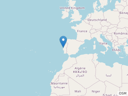 Locations where Phyllodon fossils were found.