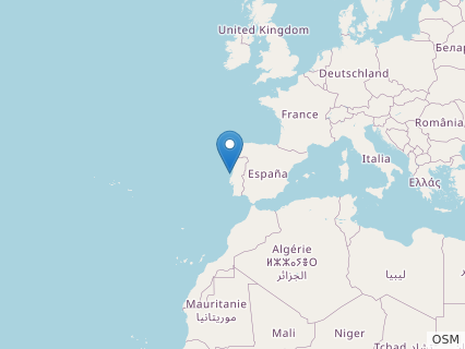 Locations where Plesiopharos fossils were found.