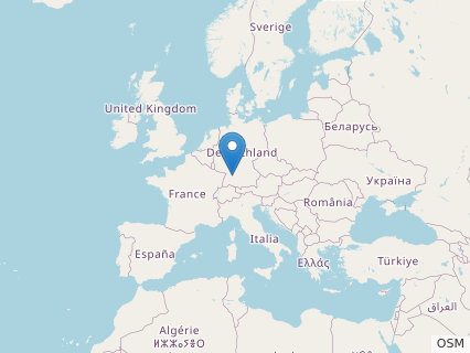 Locations where Plesiopterys fossils were found.