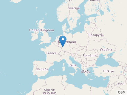 Locations where Procompsognathus fossils were found.