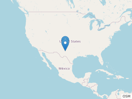 Locations where Protecovasaurus fossils were found.