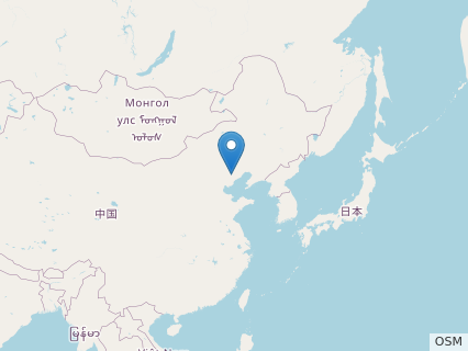 Locations where Qinglongopterus fossils were found.