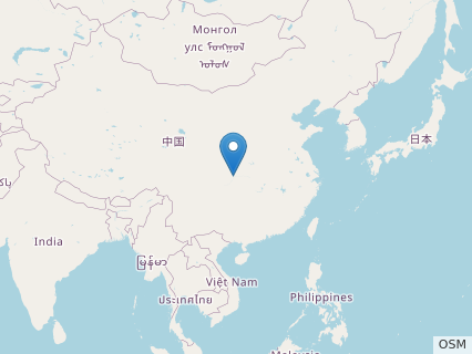 Locations where Sanxiasaurus fossils were found.