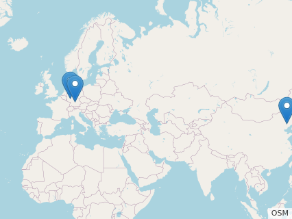 Locations where Scaphognathus fossils were found.