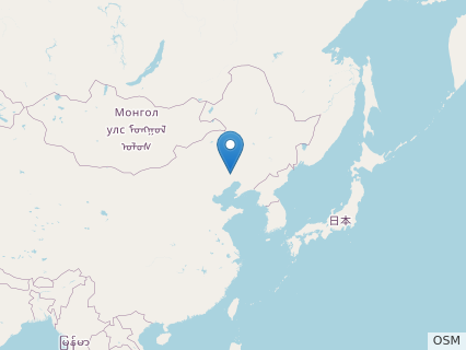 Locations where Shenzhousaurus fossils were found.