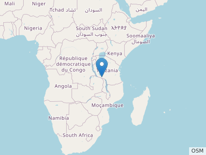 Locations where Shingopana fossils were found.