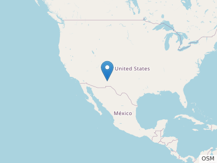 Locations where Sierraceratops fossils were found.
