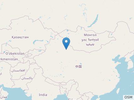 Locations where Silutitan fossils were found.