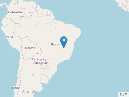 Locations where Spectrovenator fossils were found.