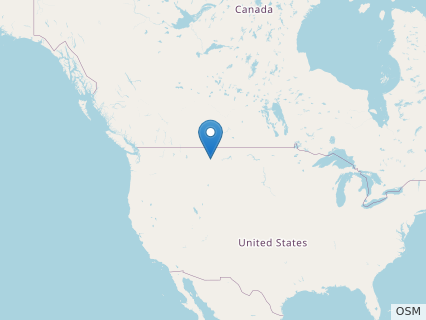 Locations where Spiclypeus fossils were found.