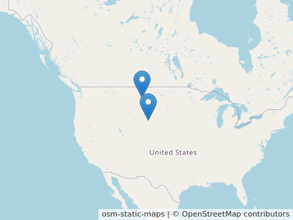 Locations where Stygivenator fossils were found.