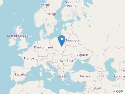 Locations where Succinodon fossils were found.