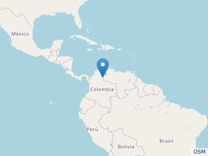 Locations where Tachiraptor fossils were found.