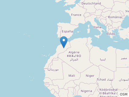 Locations where Thililua fossils were found.